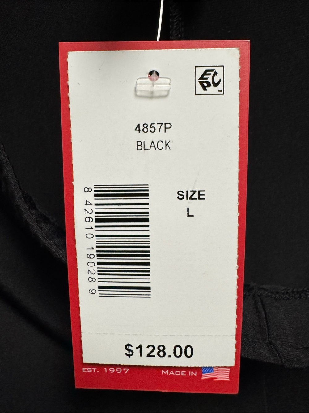 IC COLLECTION Black Wide-Leg Pants with Mesh Hem Stripes - Picture 10 of 10